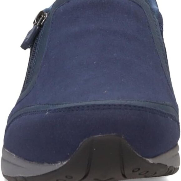 Women's Thallow2 Sneaker Micro Suede Leather Low Heel Side Zip Travel Shoes - Picture 4 of 8